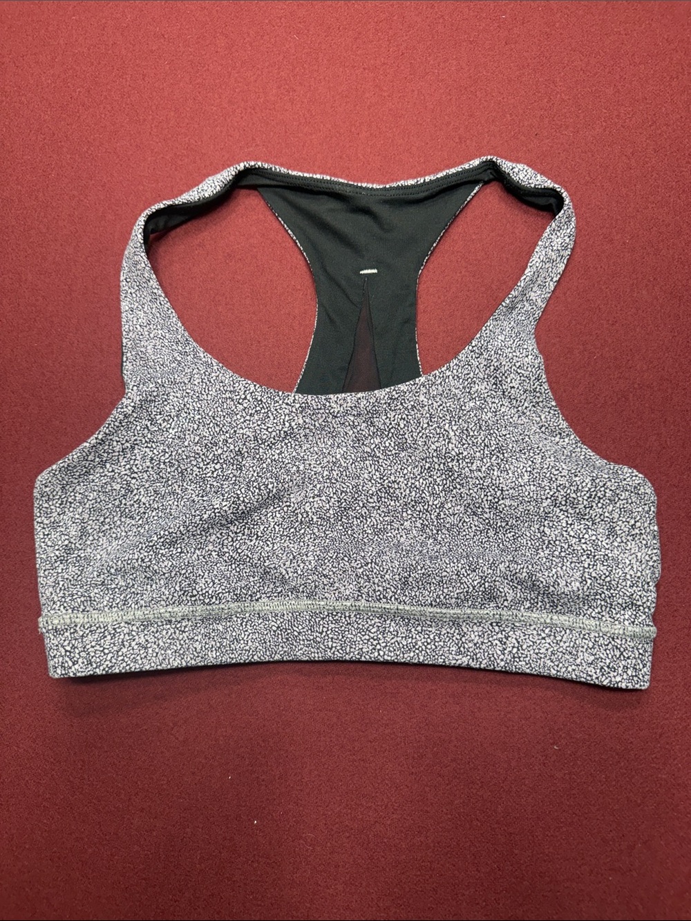 lululemon athletica Speckled Gray Racerback Sports Bra